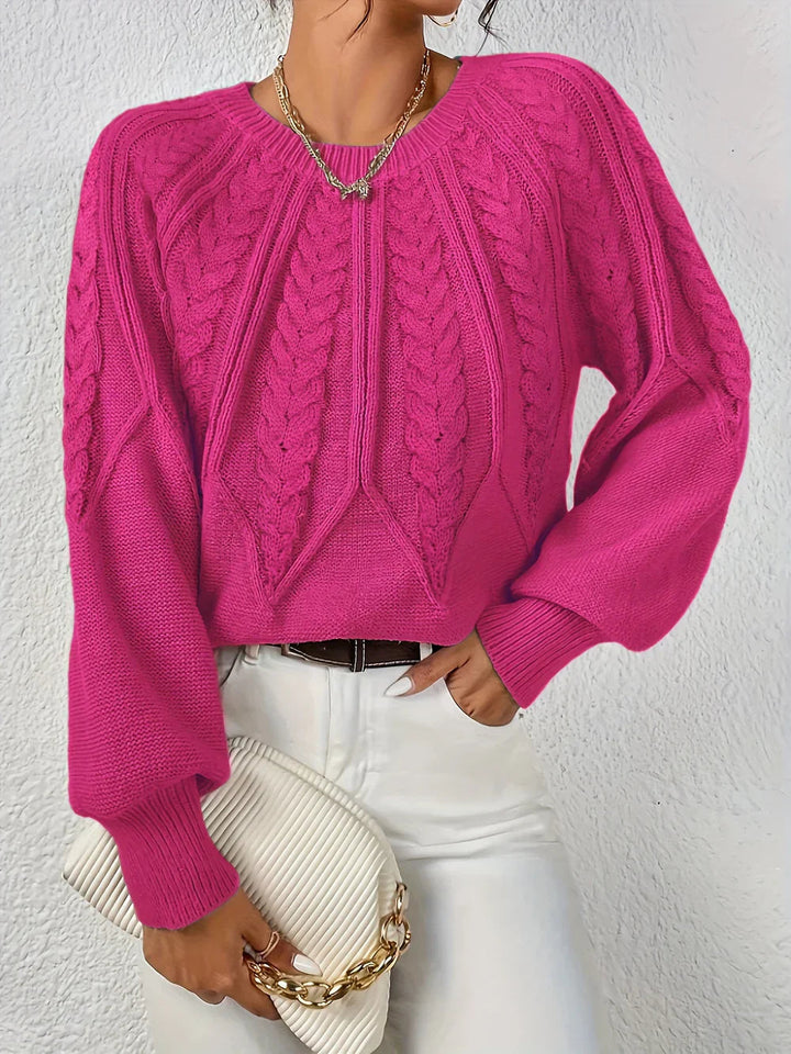 Daniela | Eleganter Zopfmuster-Pullover Für Damen
