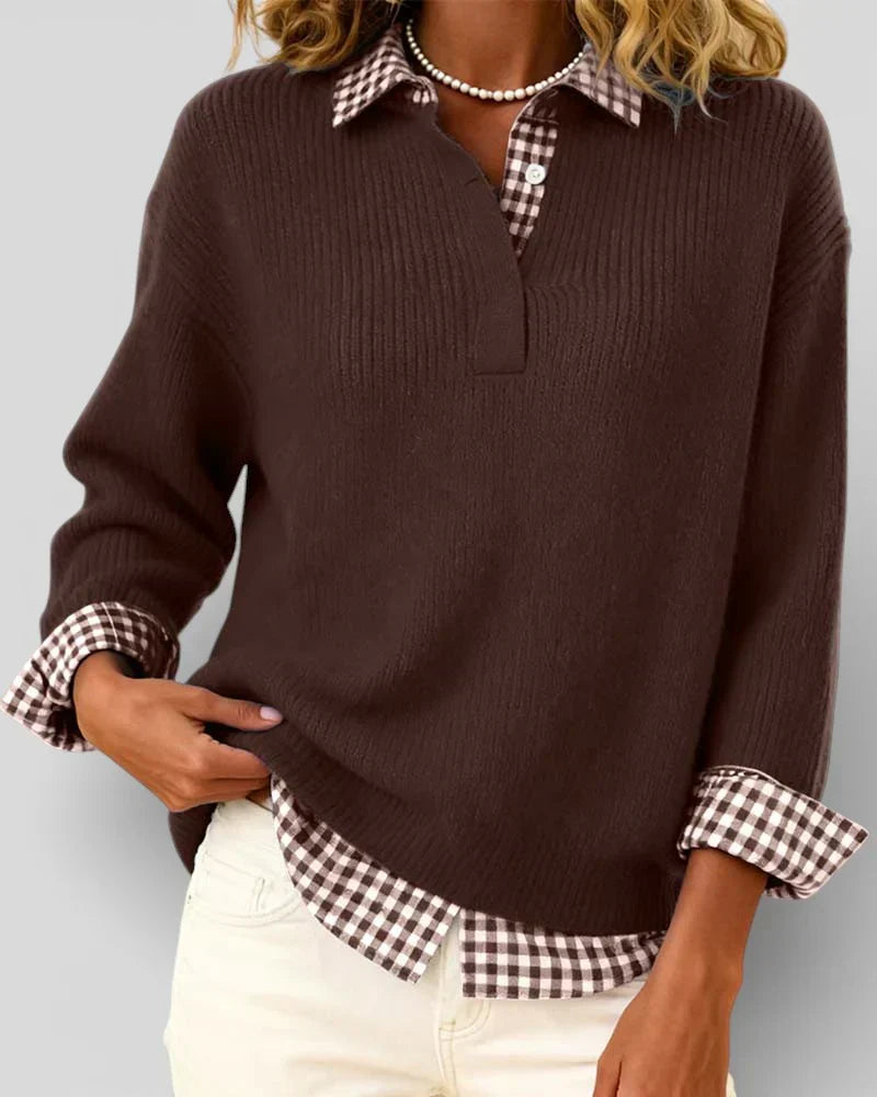 Tavessa Berta - Karohemd Pullover