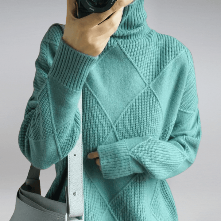 Tavessa Adriana – Hochkragen-Kaschmirpullover