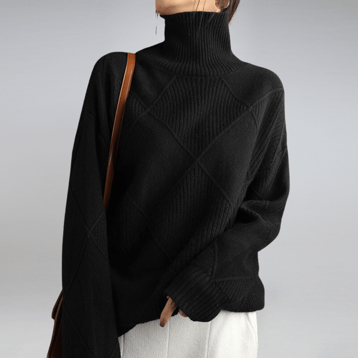 Tavessa Adriana – Hochkragen-Kaschmirpullover
