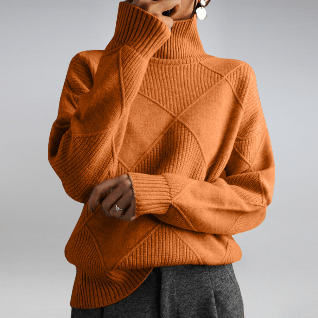 Tavessa Adriana – Hochkragen-Kaschmirpullover