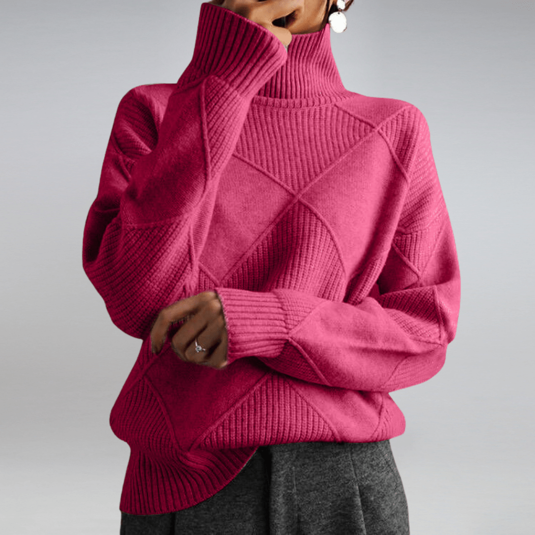 Tavessa Adriana – Hochkragen-Kaschmirpullover