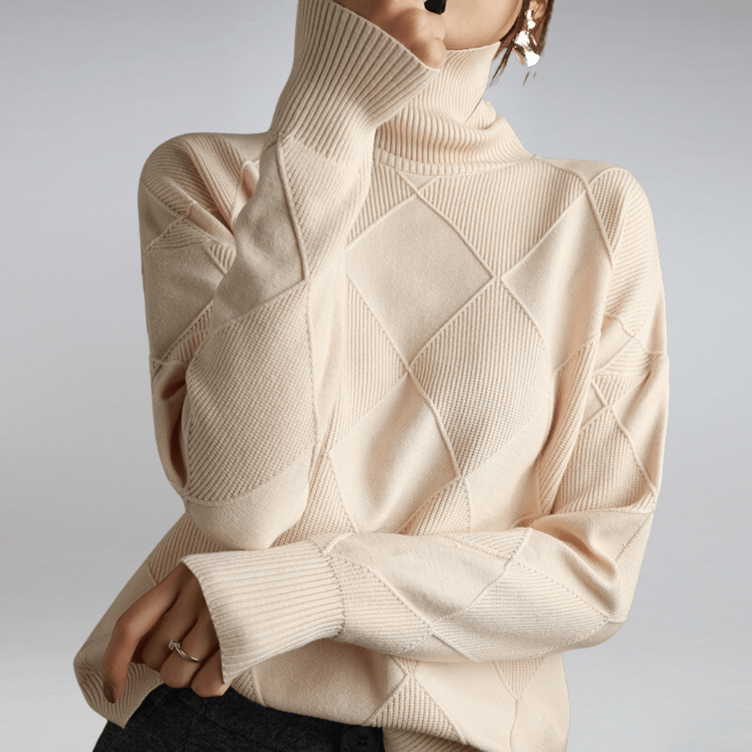 Tavessa Adriana – Hochkragen-Kaschmirpullover