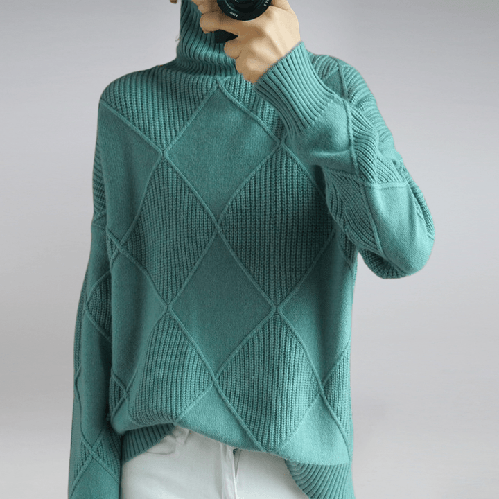 Tavessa Adriana – Hochkragen-Kaschmirpullover