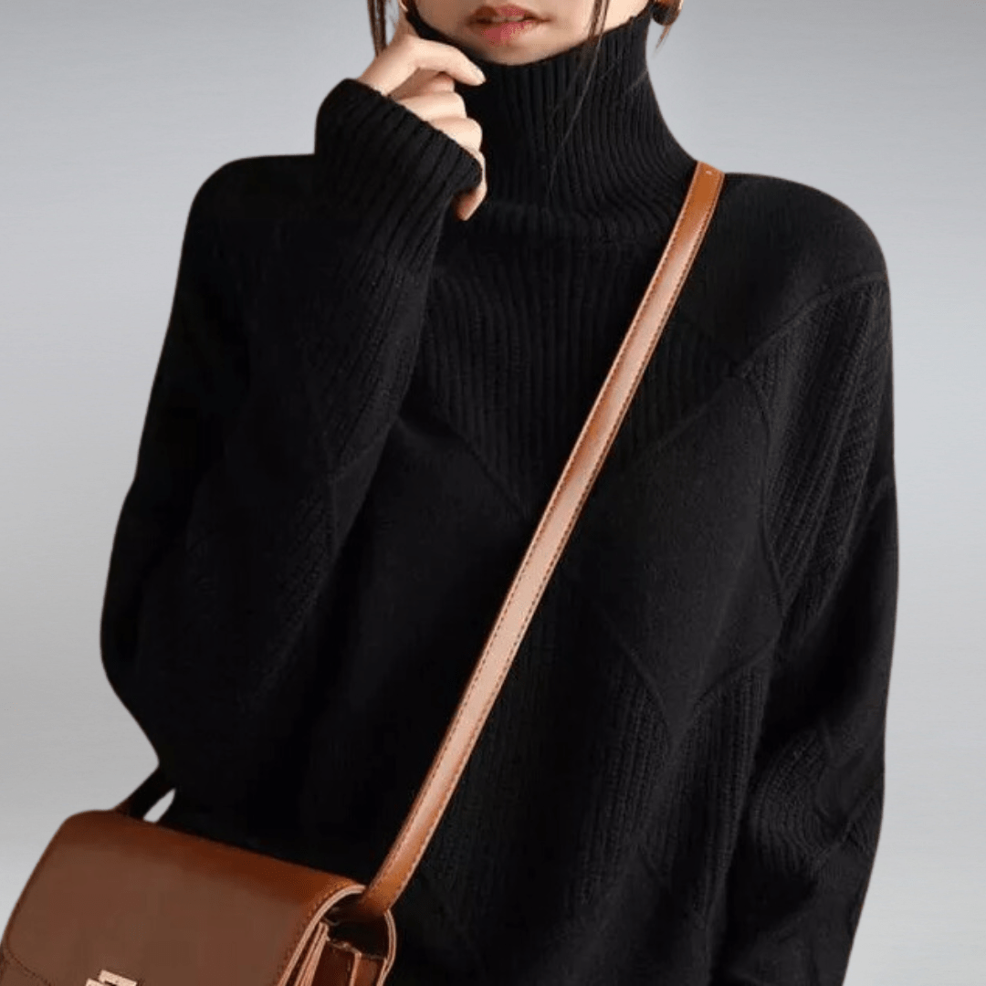 Tavessa Adriana – Hochkragen-Kaschmirpullover