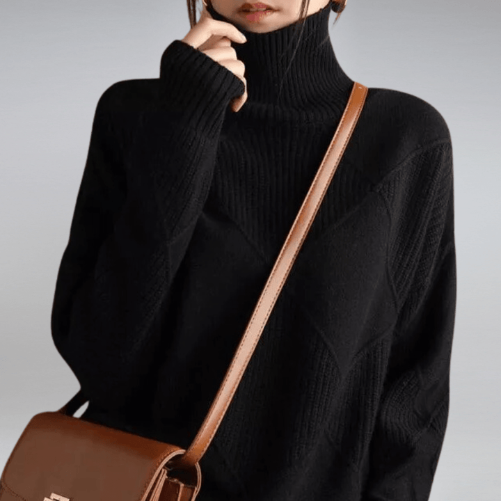 Tavessa Adriana – Hochkragen-Kaschmirpullover