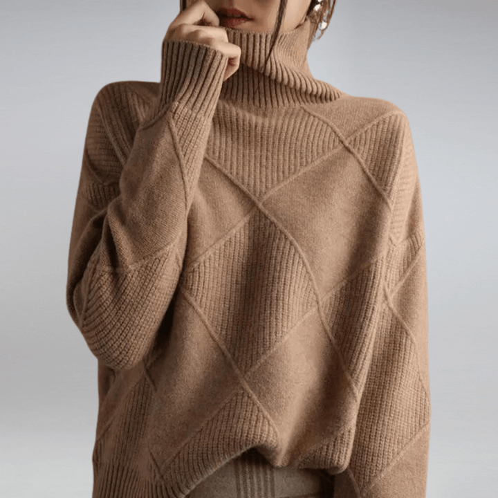 Tavessa Adriana – Hochkragen-Kaschmirpullover