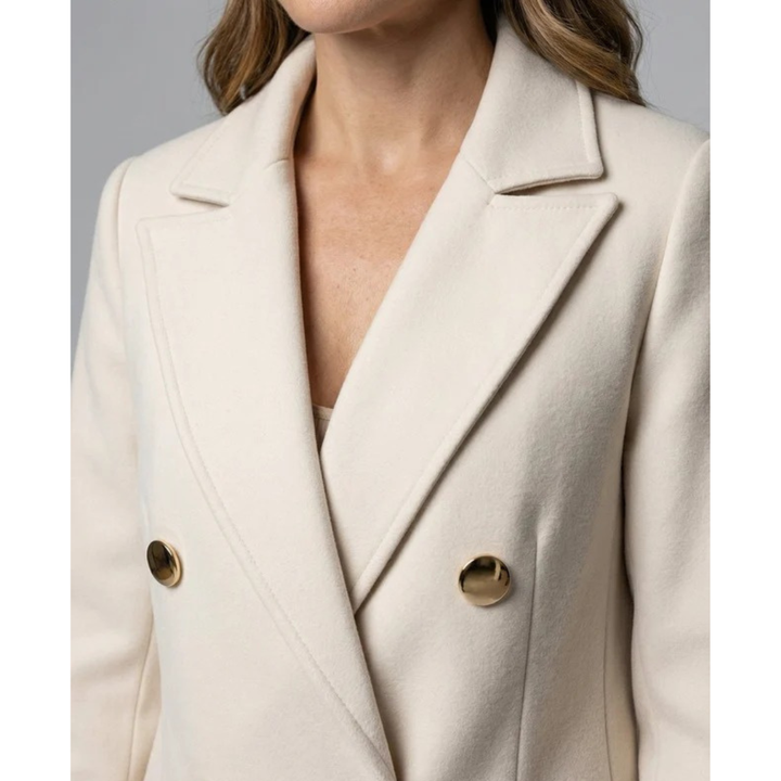 Annika | Damen Trench Coat Wintermantel mit Langem Schnitt