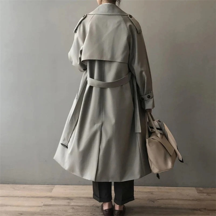 Brigitte | Damen Modern Trench Coat mit Langem Schnitt
