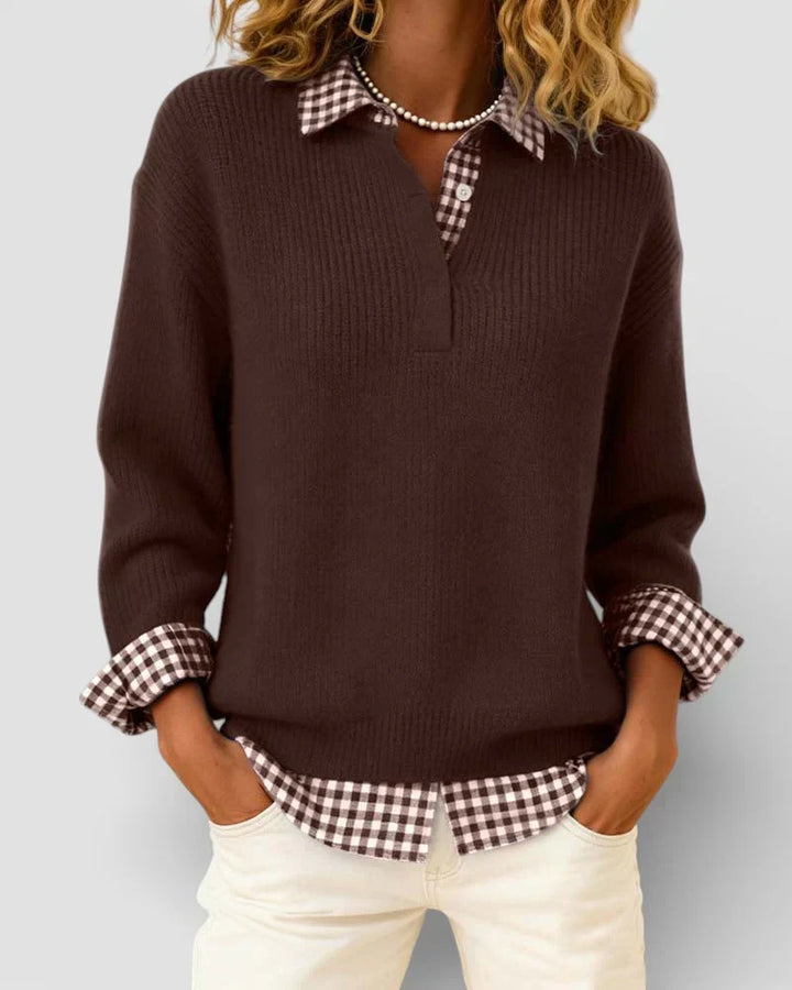 Tavessa Berta - Karohemd Pullover