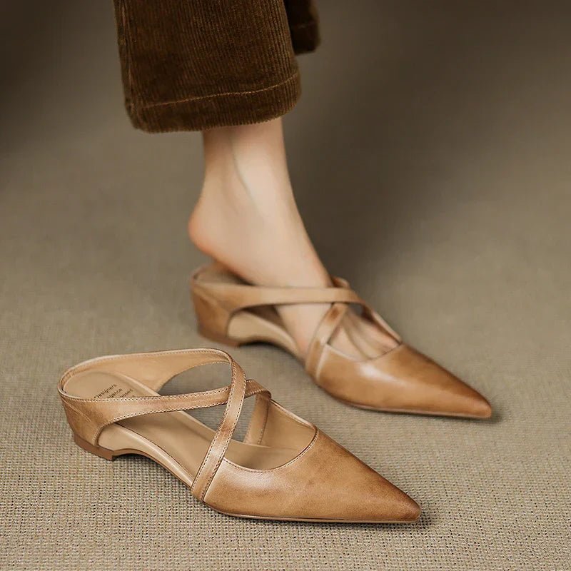 Isabella | Moderne Und Elegante Leder-Pantoletten