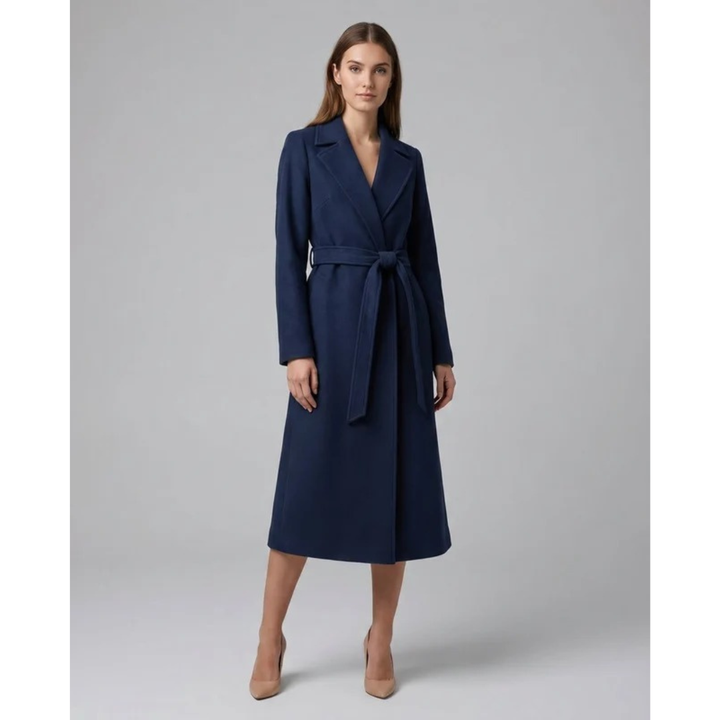 Clara | Damen Elegant Trench Coat mit Gürtel