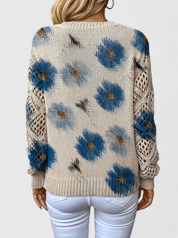 Tavessa Catarina – Floral Knit Sweater