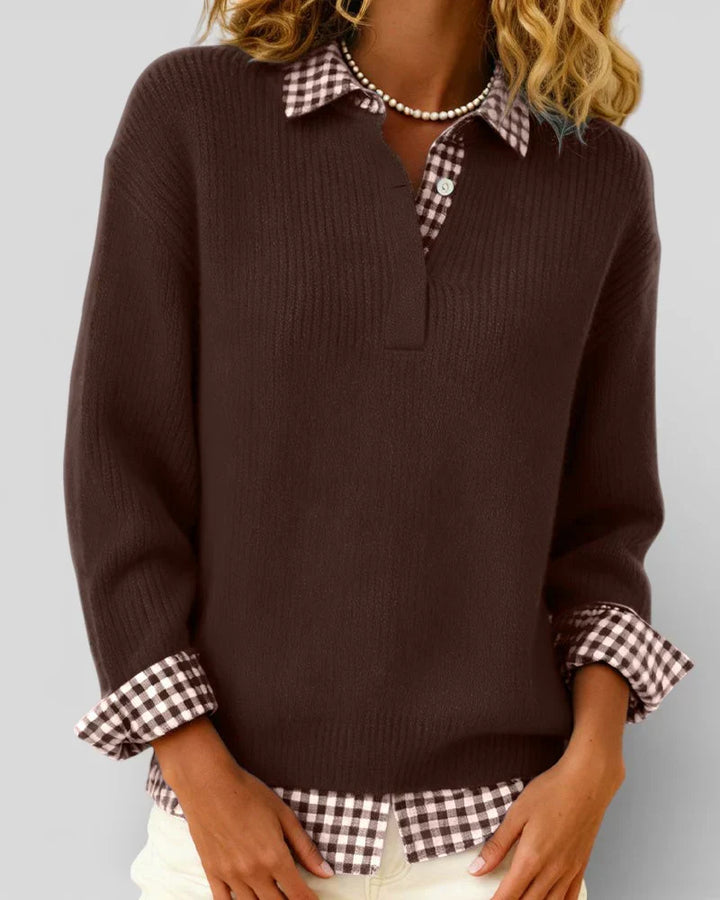 Tavessa Berta - Karohemd Pullover