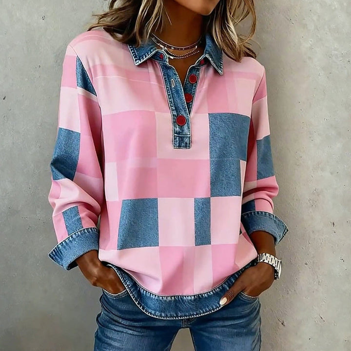 Tavessa Malina - Retro Karo Sweatshirt