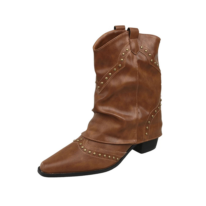 Valentina | Markante Western-Stiefel Mit Nieten Für Damen