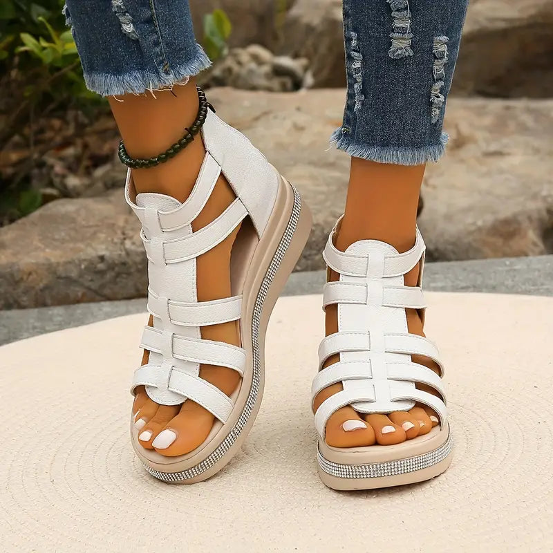ROSE - Elegante Keilabsatz-Sandalen
