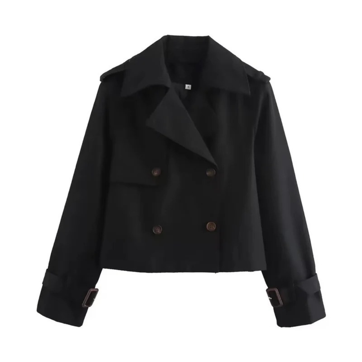 Lina | Damen Kurzer Klassischer Trench Coat