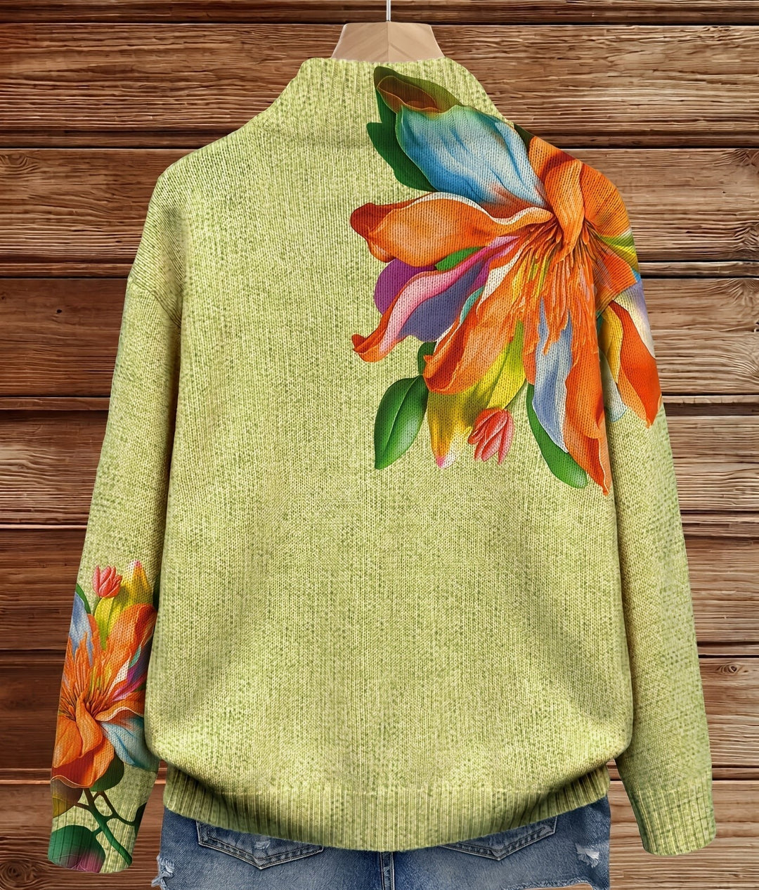 Barbara™ | Cardigan mit exotischen Blüten
