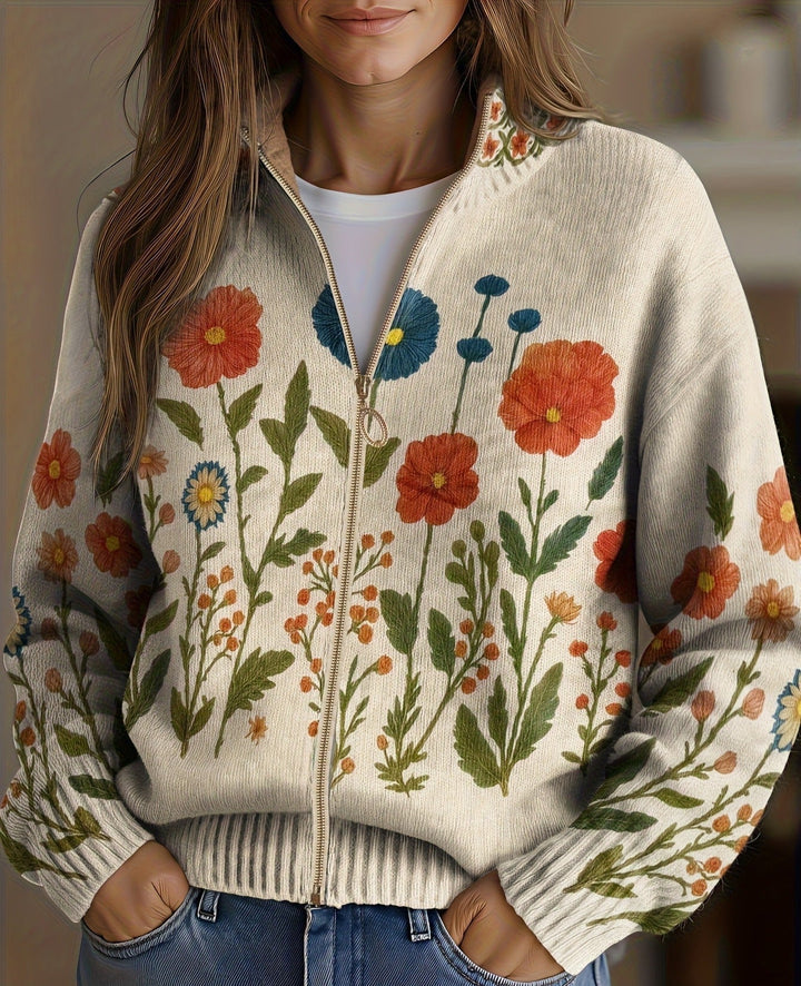 Doris™ | Cardigan im Sommerwiesen-Design