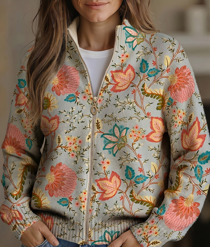 Erika™ | Vintage-Blumen Cardigan
